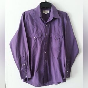 Shepler's Purple Button Down Shirt